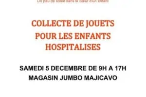 collecte de jouets pour les enfants hospitalisés